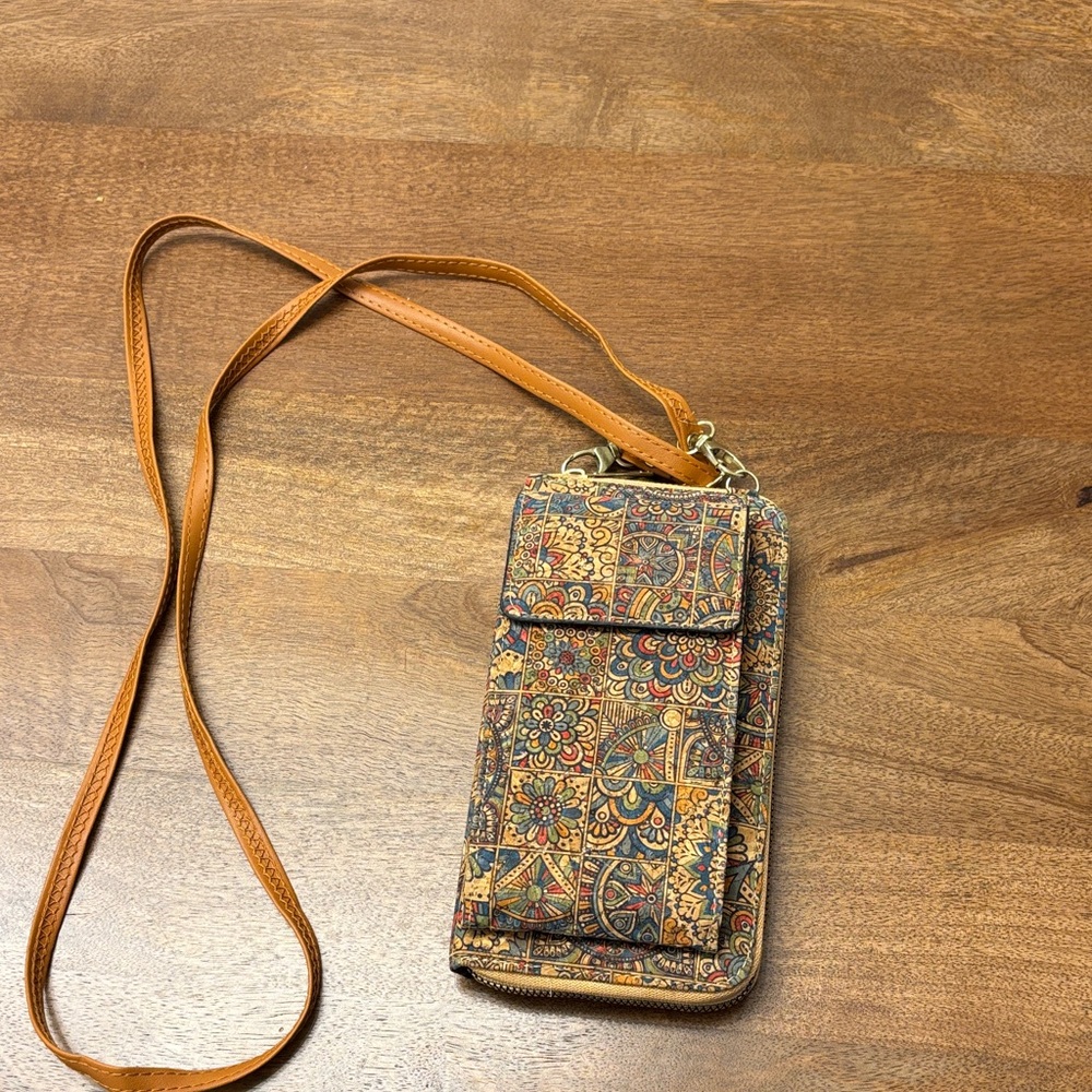 Colorful Patterned Crossbody Wallet